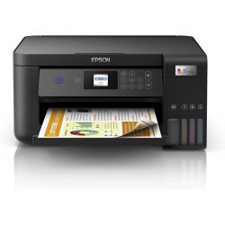 Epson EcoTank L4260 Home ink tank printer Double sided A4 colour 3 in 1 printer with Wi Fi Direct, Smart Panel Connectivity and LCD screen, Black, Compact