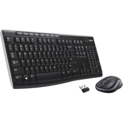 Logitech MK270 Wireless Keyboard And Mouse - Eng/Arabic, Black Logitech MK270 Wireless Keyboard And Mouse - Eng/Arabic, Black
