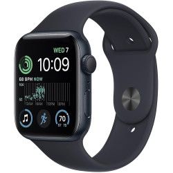 Apple Watch SE (2nd generation) (GPS, 44mm) Smart watch - Midnight Aluminium Case with Midnight Sport Band - Regular. Fitness & Sleep Tracker, Crash Detection, Heart Rate Monitor, Water Resistant Apple Watch SE (2nd generation) (GPS, 44mm) Smart watch - Midnight Aluminium Case with Midnight Sport Band - Regular. Fitness & Sleep Tracker, Crash Detection, Heart Rate Monitor, Water Resistant