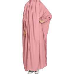 BOJON Women's Muslim One Piece Prayer Dress for Women Abaya Dress Islamic Middle East Dubai Turkey Maxi Abaya Kaftan with Hijab Dress Full Length
