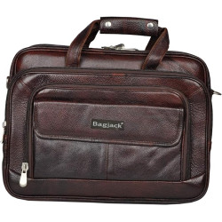 BAG JACK Avior Genuine Leather Laptop Briefcase Men/Women Handmade Messenger Adjustable Shoulder Business Office Travel Compatible MacBook Air/Pro Upto 17 Inch Expandable Bags BAG JACK Avior Genuine Leather Laptop Briefcase Men/Women Handmade Messenger Adjustable Shoulder Business Office Travel Compatible MacBook Air/Pro Upto 17 Inch Expandable Bags