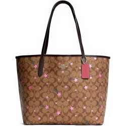 COACH womens City Tote Bag In Signature Canvas