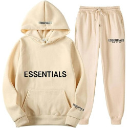 Fear of GOD Double Line Essentials New Men's and Women's Long-Sleeved Sweater and Pants Suit Hooded Pullover