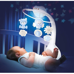 Infantino Baby 3 In 1 Projector MUSical Mobile Projector|Child Sleeping Aids|Night Light With MUSic|Stroller Toys & Accessories| (Blue) Infantino Baby 3 In 1 Projector MUSical Mobile Projector|Child Sleeping Aids|Night Light With MUSic|Stroller Toys & Accessories| (Blue)