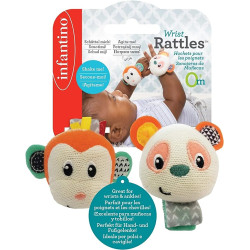 Infantino - Wrist Rattles - Monkeypanda Infantino - Wrist Rattles - Monkeypanda