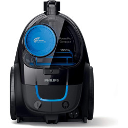 PHILIPS PowerPro Compact black: 1800W, 330W suction power, Power Cyclone 5 technology, integrated brush, HEPA filter, easy to empty dust bucket, 1.5L dust capacity FC9350/61 PHILIPS PowerPro Compact black: 1800W, 330W suction power, Power Cyclone 5 technology, integrated brush, HEPA filter, easy to empty dust bucket, 1.5L dust capacity FC9350/61