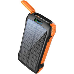 Promate 20000mAh Power Bank, Solar Powered Portable Charger with Wireless Charging, USB-C Power Delivery Port, QC 3.0 Port, 5V/3A USB Ports, IP66 Protection and LED Light, SolarTank-20PDQi Promate 20000mAh Power Bank, Solar Powered Portable Charger with Wireless Charging, USB-C Power Delivery Port, QC 3.0 Port, 5V/3A USB Ports, IP66 Protection and LED Light, SolarTank-20PDQi